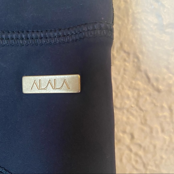ALALA Heroine Tight Black And Aruba Blue 7/8 Leggings Size Small - Picture 7 of 15